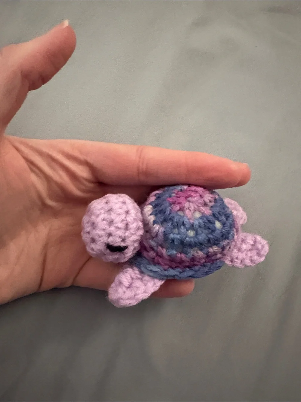 Handmade Crochet Plush Trio - Yellow Octopus, Purple Turtle, Cream fish